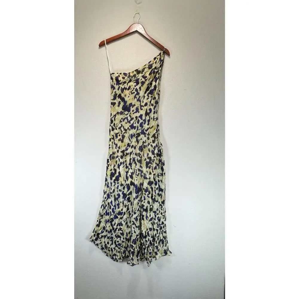 shona joy Kinetic Asymmetric Panel Abstract Eutopian Dress, Size 8, Rt. $420 - Picture 10 of 11